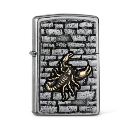 original zippo skorpion on the wall rauchen feuerzeug
