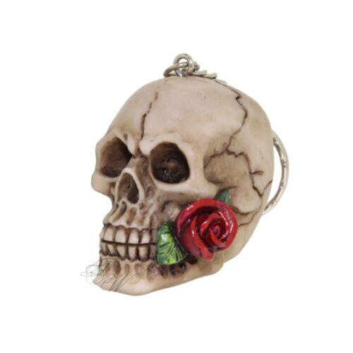 Rose From The Dead Skull Totenkopf Rose Schlüsselanhänger Accessoire Nemesis Now