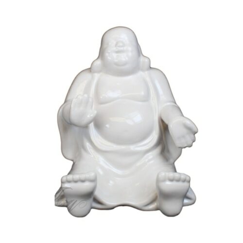 White Buddha Phone Holder and Saving Box Dekoartikel Statue Nemesis Now