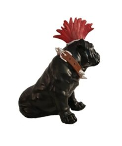 Iron Dog Hund Irokese Dekoartikel Statue Nemesis Nom