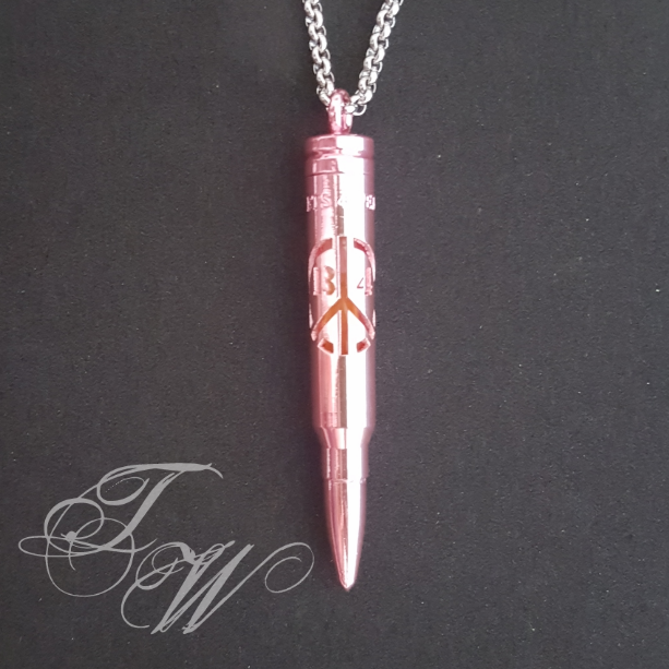 Pink Logo Dye-Cut Glow Stick Bullet Bullet 4 Peace Bullet Jewelry