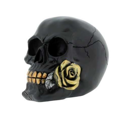 Black Rose From Death Skull Totenkopf Statue Dekoartikel Nemesis Now