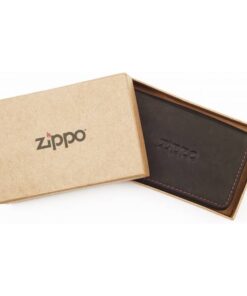 zippo cardholder kartenhalter leder echtleder accessoire braun