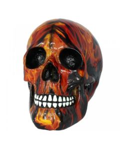 Inferno skull totenkopf flammen statue dekoartikel nemesis now rot orange