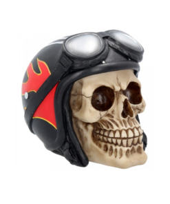 hell fire skull dekoartikel statue totenkopf biker flammen nemesis now