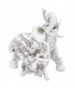 statue henna happiness elefant baby statue dekoartikel nemesis now weiss