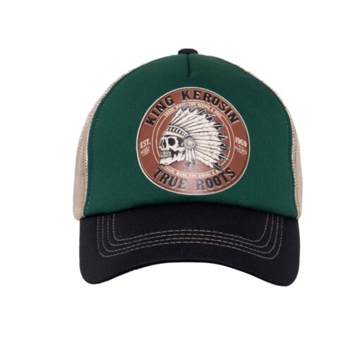 king kerosin cap baseballcap accessoire fashion true roots grün