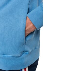 replay hoodie sweater hellblau kapuze pullover logo fashion kleider oberteil herren mode