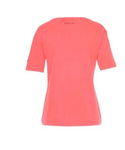 replay shirt tschirt damen fashion mode bekleidung oberteil koralle