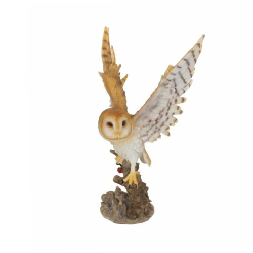 forest flight eule owl statue dekoartikel nemesis now