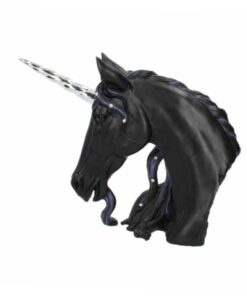 Nemesis Now jewelled midnight einhorn schwarz unicorn statue dekoartikel