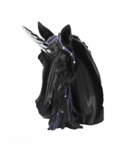 Nemesis Now jewelled midnight einhorn schwarz unicorn statue dekoartikel