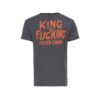 king kerosin, t-shirt, anthrazit, grau, slim fit, king of fuck, baumwolle, print design